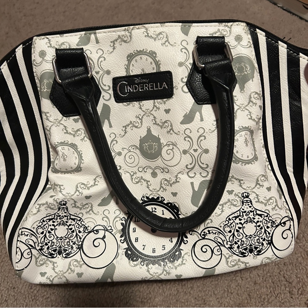 Disney Cinderella 2015 Black and White Handbag Purse - Picture 2 of 12